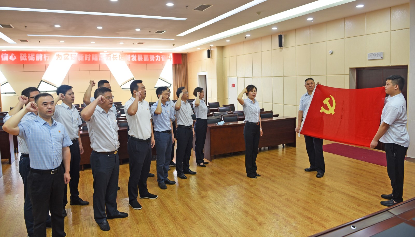 集團(tuán)機(jī)關(guān)支部開展“重溫入黨誓詞，堅(jiān)定理想信念”主題黨日活動(dòng)