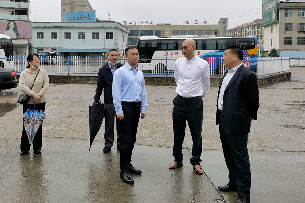 劉磊一行調研上饒汽運車站置換工作